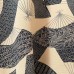 KIMONO FEMME BEIGE & NOIR EN SOIE 007-221