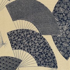 KIMONO FEMME BEIGE & NOIR EN SOIE 007-221