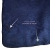 KIMONO EN SOIE BLEU ET MOTIFS SHIBORI BLANCS 007-4 (M)