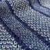 KIMONO EN SOIE BLEU ET MOTIFS SHIBORI BLANCS 007-4 (M)