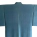 ENSEMBLE KIMONO & HAORI BLEU EN SOIE 007-42 (L)