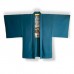 ENSEMBLE KIMONO & HAORI BLEU EN SOIE 007-42 (L)