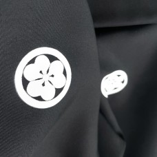KIMONO HOMME FORMEL NOIR EN SOIE 007-43 (LL)