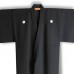 KIMONO HOMME FORMEL NOIR EN SOIE 007-43 (LL)