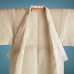 KIMONO D'ÉTÉ VINTAGE EN LIN ÉCRU  007-53 (M)