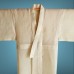 KIMONO D'ÉTÉ VINTAGE EN LIN ÉCRU  007-53 (M)