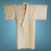 KIMONO D'ÉTÉ VINTAGE EN LIN ÉCRU  007-53 (M)