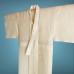 KIMONO D'ÉTÉ VINTAGE EN LIN ÉCRU  007-53 (M)