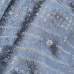 KIMONO BLEU ET BLANC EN SOIE MIXTE  007-6 (M)