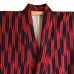 KIMONO FEMME VINTAGE ROUGE ET INDIGO EN SOIE 007-82 (M) KIMONO FEMME VINTAGE ROUGE ET INDIGO EN SOIE 007-82 (M)
