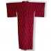 KIMONO FEMME VINTAGE ROUGE ET INDIGO EN SOIE 007-82 (M) KIMONO FEMME VINTAGE ROUGE ET INDIGO EN SOIE 007-82 (M)