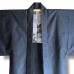 HAORI BLEU EN SOIE QUADRILLÉE 008-133 (L) HAORI BLEU EN SOIE QUADRILLÉE 008-133 (L)