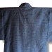 HAORI BLEU EN SOIE QUADRILLÉE 008-133 (L) HAORI BLEU EN SOIE QUADRILLÉE 008-133 (L)
