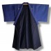KIMONO & HAORI FORMELS EN POLYESTER BLEU  008-142 (LL)