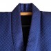 KIMONO & HAORI FORMELS EN POLYESTER BLEU  008-142 (LL)