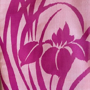 KIMONO FEMME ÉTÉ FUCHSIA EN SOIE AJOURÉE 008-165 (L)