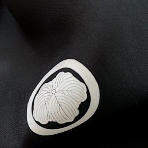 KIMONO HOMME FORMEL D'ÉTÉ NOIR EN SOIE 008-184 (S) (non doublé)