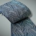 OBI DOUBLÉ BLEU NUIT & GRIS EN SOIE 008-201