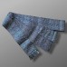 OBI DOUBLÉ BLEU NUIT & GRIS EN SOIE 008-201