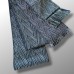 OBI DOUBLÉ BLEU NUIT & GRIS EN SOIE 008-201