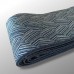 OBI DOUBLÉ BLEU NUIT & GRIS EN SOIE 008-201