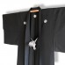 HAORI FORMEL NOIR EN SOIE AJOURÉE 008-255 (M) 