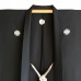 HAORI FORMEL NOIR EN SOIE AJOURÉE 008-255 (M) 