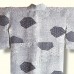 KIMONO FEMME ÉTÉ EN SOIE GRIS-BLEU EFFET PATCHWORK 008-276 (M) (non doublé)