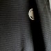 HAORI FORMEL NOIR ÉTÉ EN SOIE AJOURÉE 008-297 (L)
