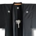HAORI FORMEL NOIR ÉTÉ EN SOIE AJOURÉE 008-297 (L)