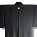 HAORI FORMEL NOIR ÉTÉ EN SOIE AJOURÉE 008-297 (L)