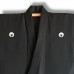 ENSEMBLE KIMONO & HAORI FORMELS EN SOIE NOIRE 008-299 (M)