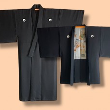 ENSEMBLE KIMONO & HAORI JAPONAIS HOMME 008-299 (M)