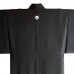 ENSEMBLE KIMONO & HAORI FORMELS EN SOIE NOIRE 008-299 (M)