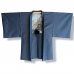 HAORI BLEU EN SOIE ÉPAIS ET STRUCTURÉ 008-33 (L)