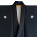 KIMONO HOMME FORMEL NOIR EN SOIE 008-338 (LL) 