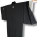 KIMONO HOMME FORMEL NOIR EN SOIE 008-338 (LL) 