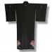 KIMONO TOMESODE VINTAGE NOIR À KAMON EN SOIE 008-352 (M)