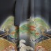KIMONO TOMESODE VINTAGE NOIR EN SOIE 008-356 (M)