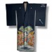 KIMONO TOMESODE VINTAGE NOIR EN SOIE 008-356 (M)