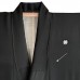 KIMONO TOMESODE VINTAGE NOIR EN SOIE 008-356 (M)