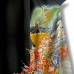 KIMONO TOMESODE VINTAGE NOIR EN SOIE 008-356 (M)