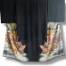 KIMONO TOMESODE VINTAGE NOIR EN SOIE 008-356 (M)