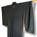 KIMONO TOMESODE VINTAGE NOIR EN SOIE 008-356 (M)