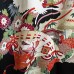 KIMONO VINTAGE NOIR EN SOIE & MOTIFS COLORÉS 008-359 (S)