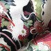 KIMONO VINTAGE NOIR EN SOIE & MOTIFS COLORÉS 008-359 (S)