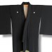 KIMONO VINTAGE NOIR EN SOIE & MOTIFS COLORÉS 008-359 (S)