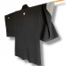 VESTE HAORI NOIRE À KAMON EN SOIE 008-364 (L)