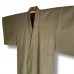 KIMONO JAPONAIS HOMME KAKI EN SOIE 008-365 (L)
