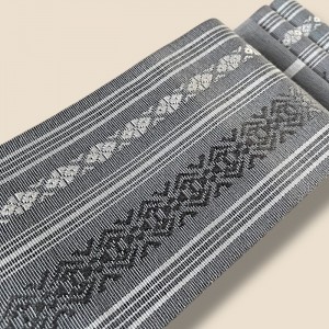 CEINTURE OBI GRIS CLAIR DOUBLÉE EN POLYESTER 008-371